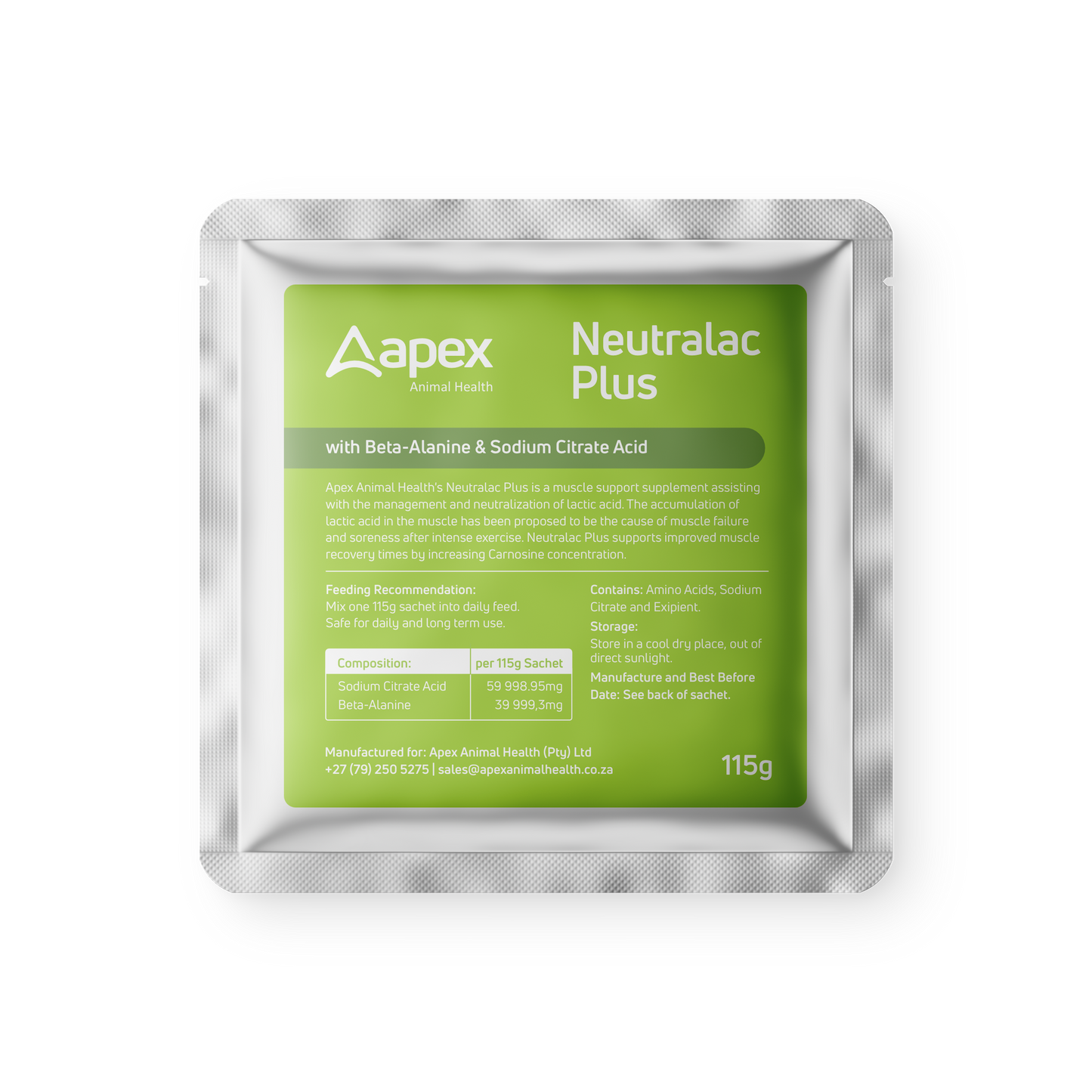 Apex Neutralac Plus For Horses (30 x 115g Sachets)