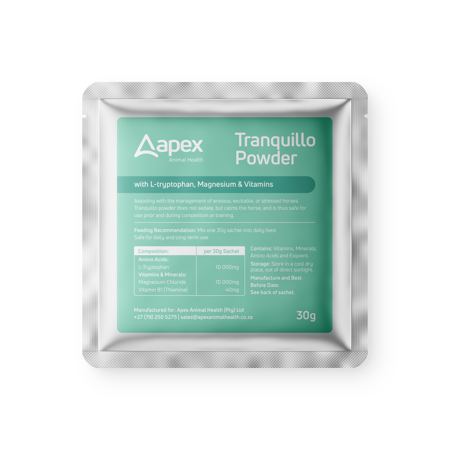 Apex Tranquillo Powder For Horses (30 x 30g Sachets)