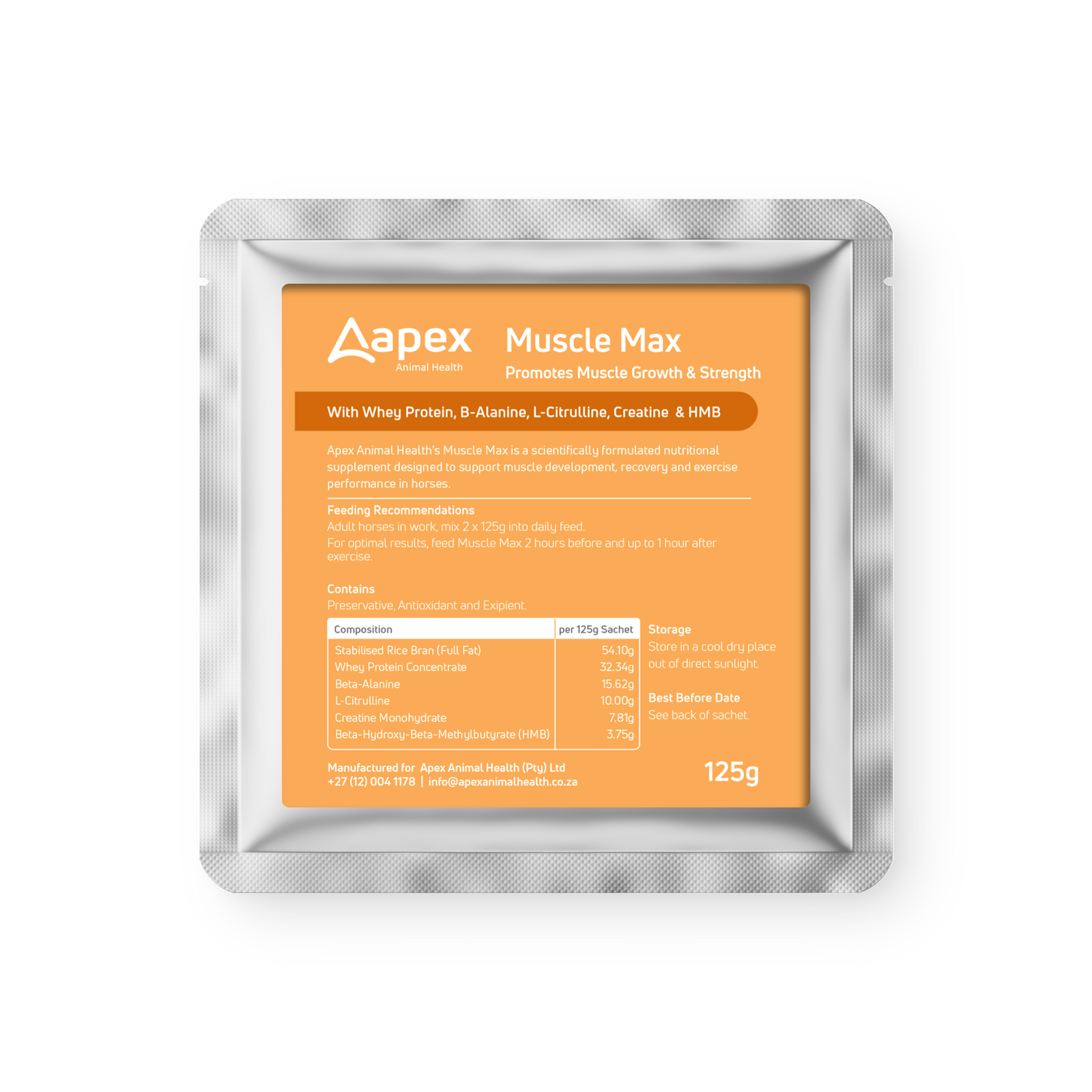 Apex Muscle Max For Horses (60 x 125g Sachets)