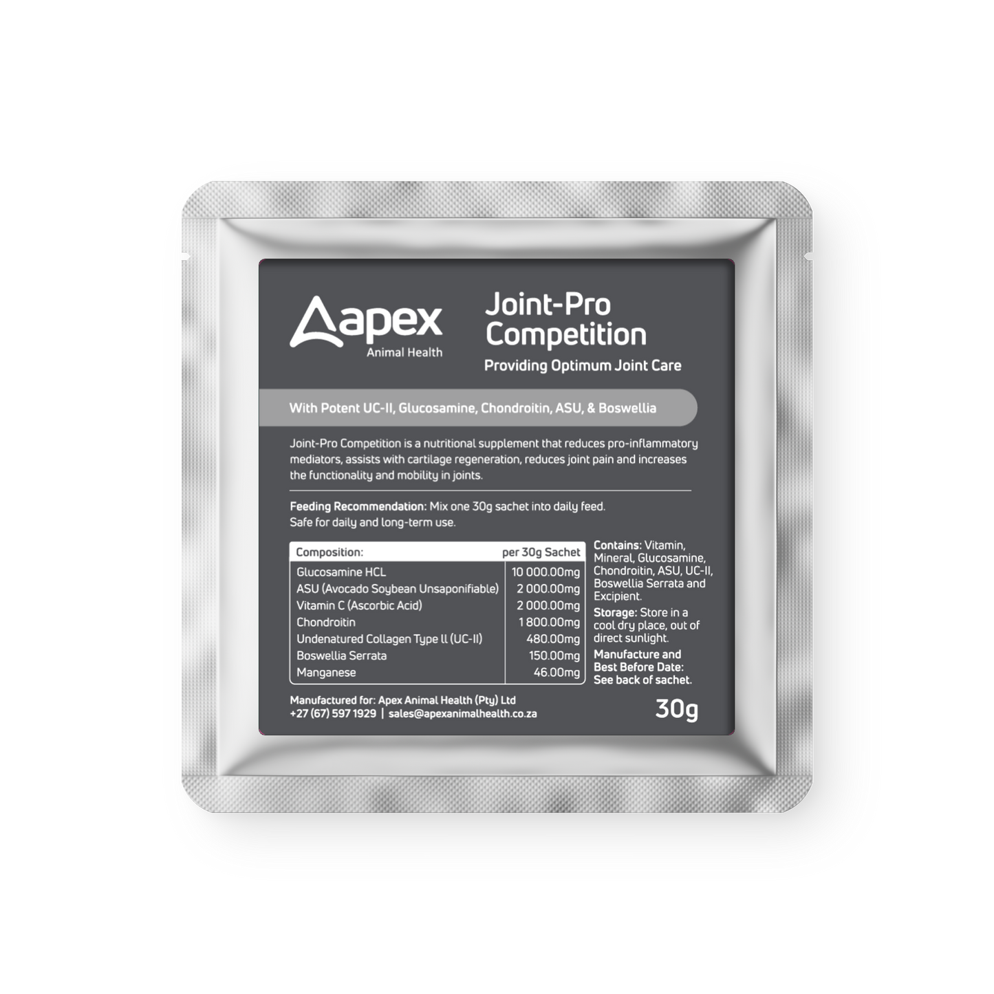 Apex Joint-Pro Competition For Horses (30 x 30g Sachets)