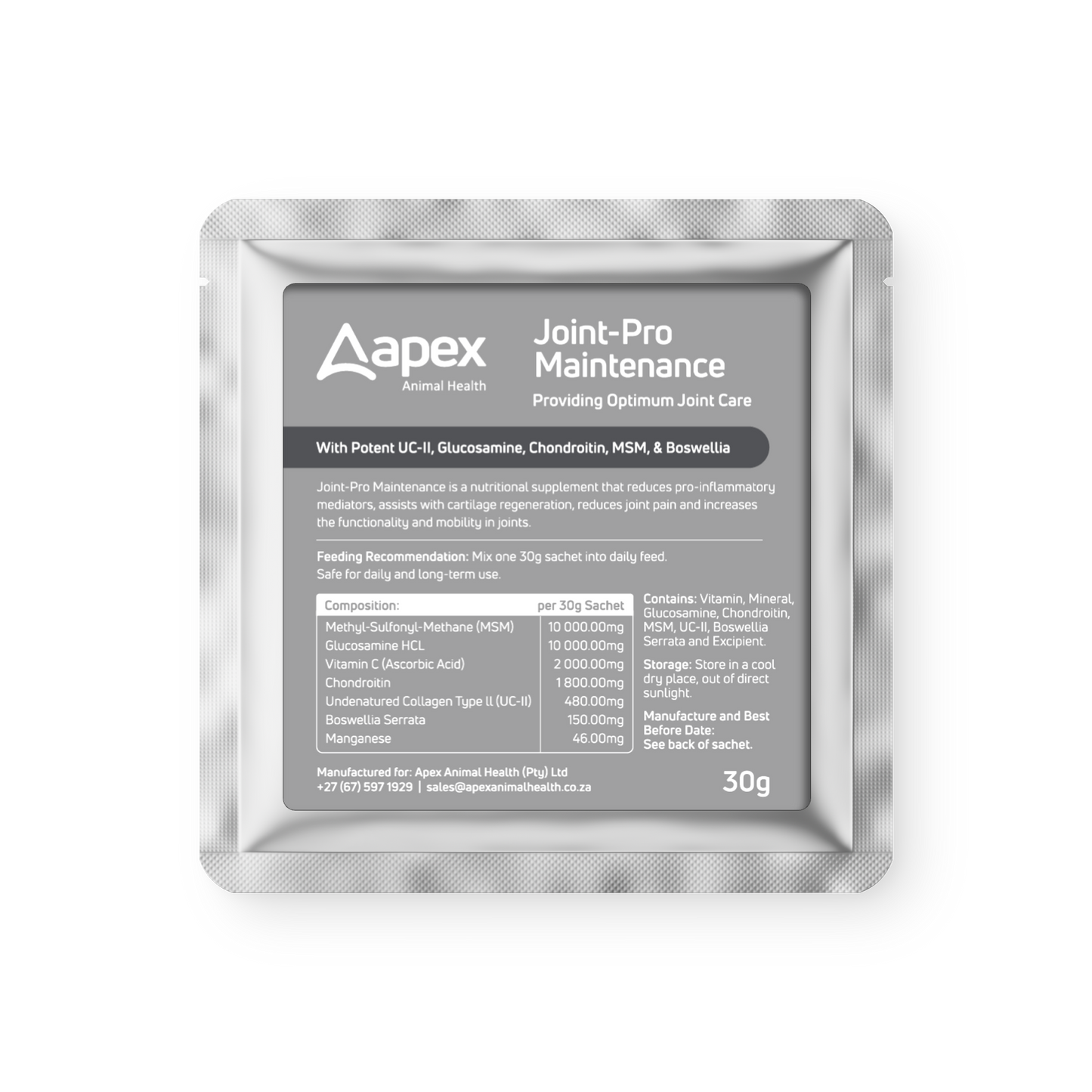 Apex Joint-Pro Maintenance For Horses (30 x 30g Sachets)