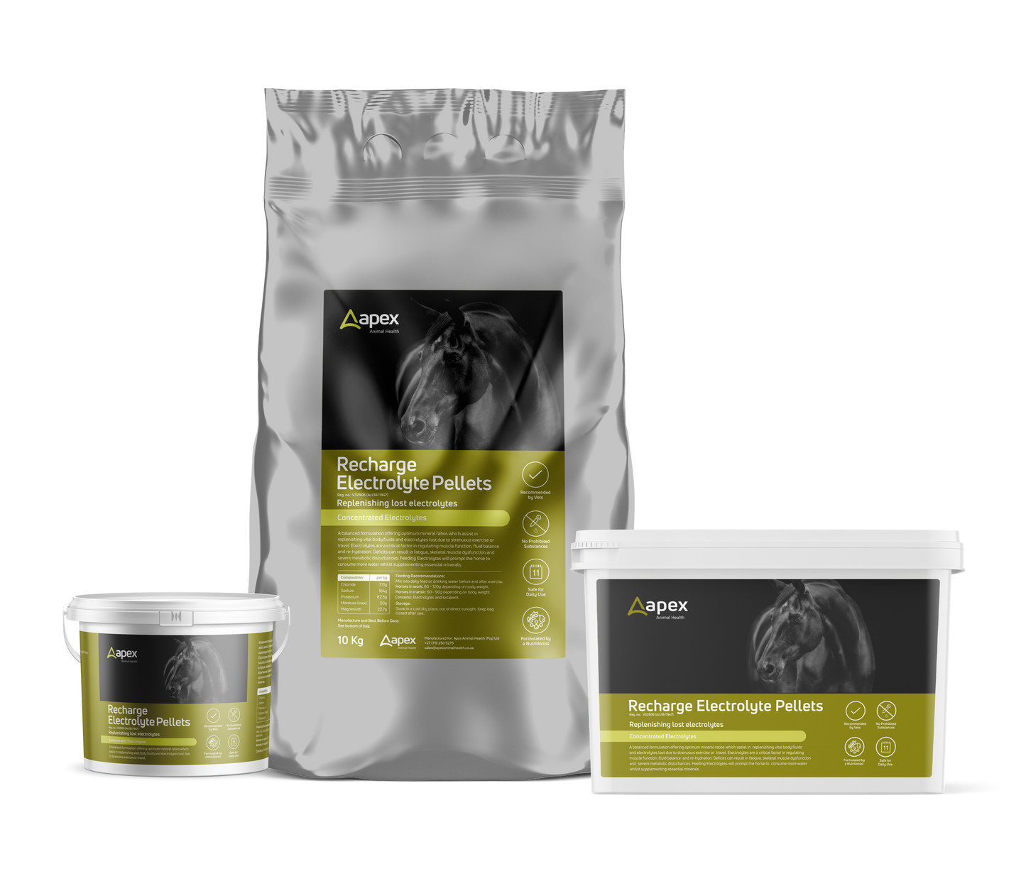 Apex Recharge Electrolyte Pellets For Horses