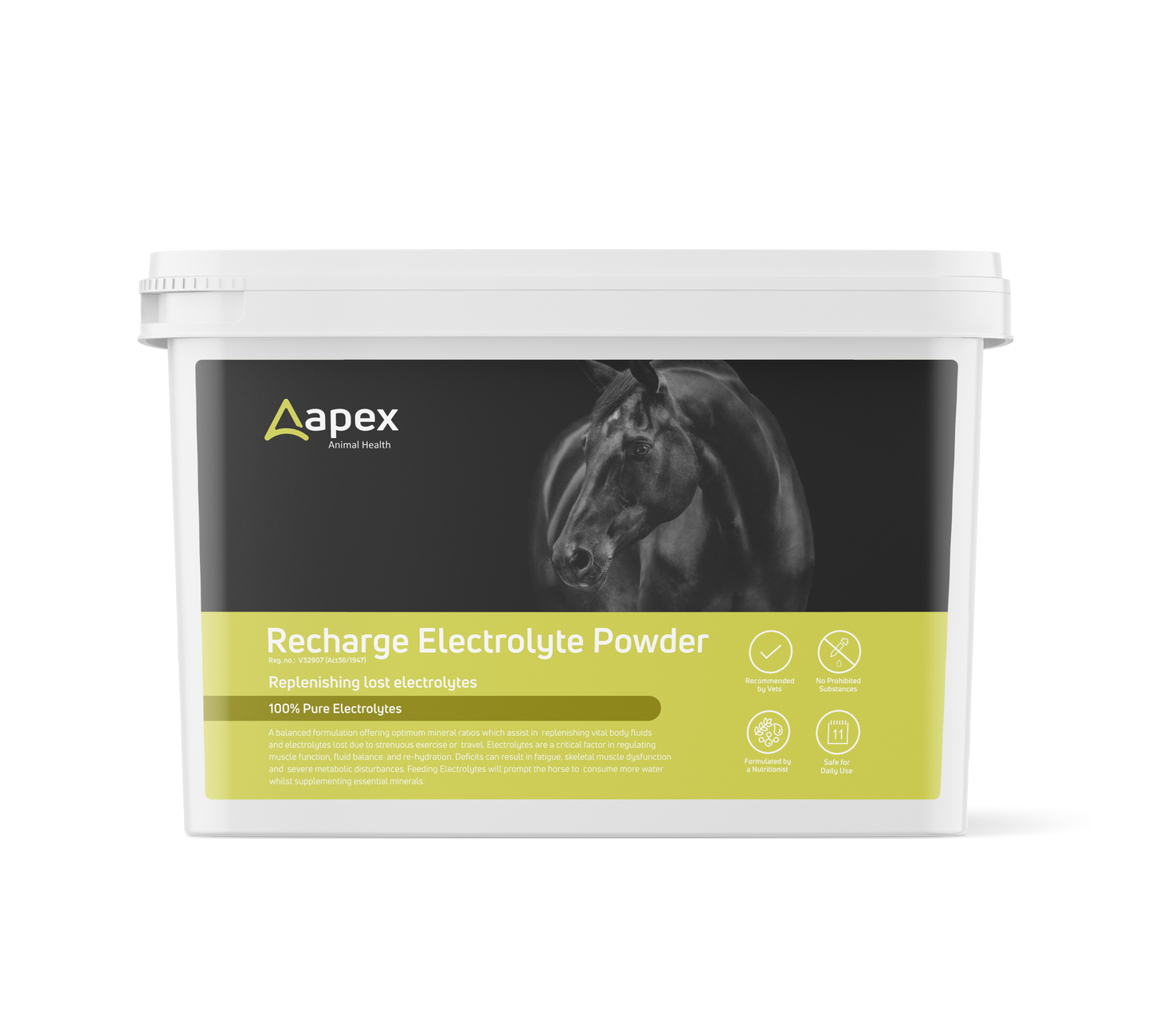 Apex Recharge Electrolyte Powder For Horses